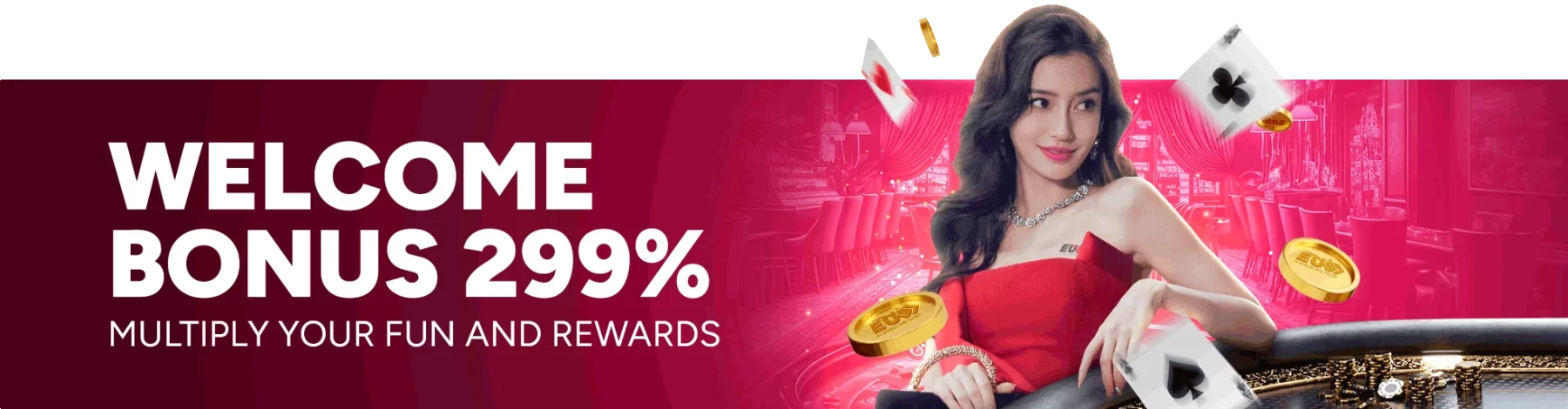 Welcome Bonus 299%